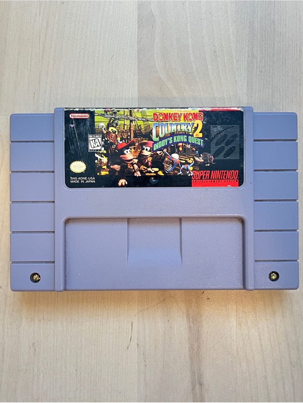 Donkey Kong Country 2 Diddy’s Kong Quest SNES Authentic Tested Working